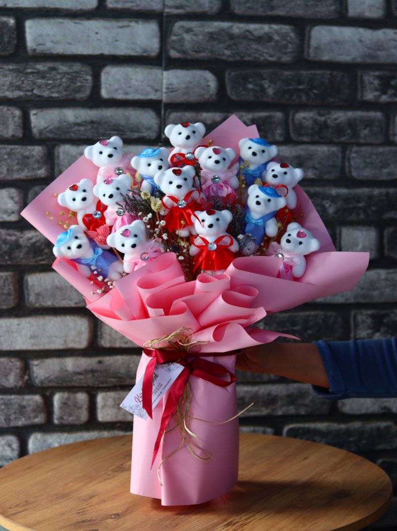 Delüx Mix Ayıcık Buketi